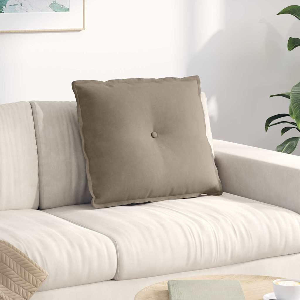Vidaxx coussin de dossier taupe 60 x 50 cm tissu microfibre