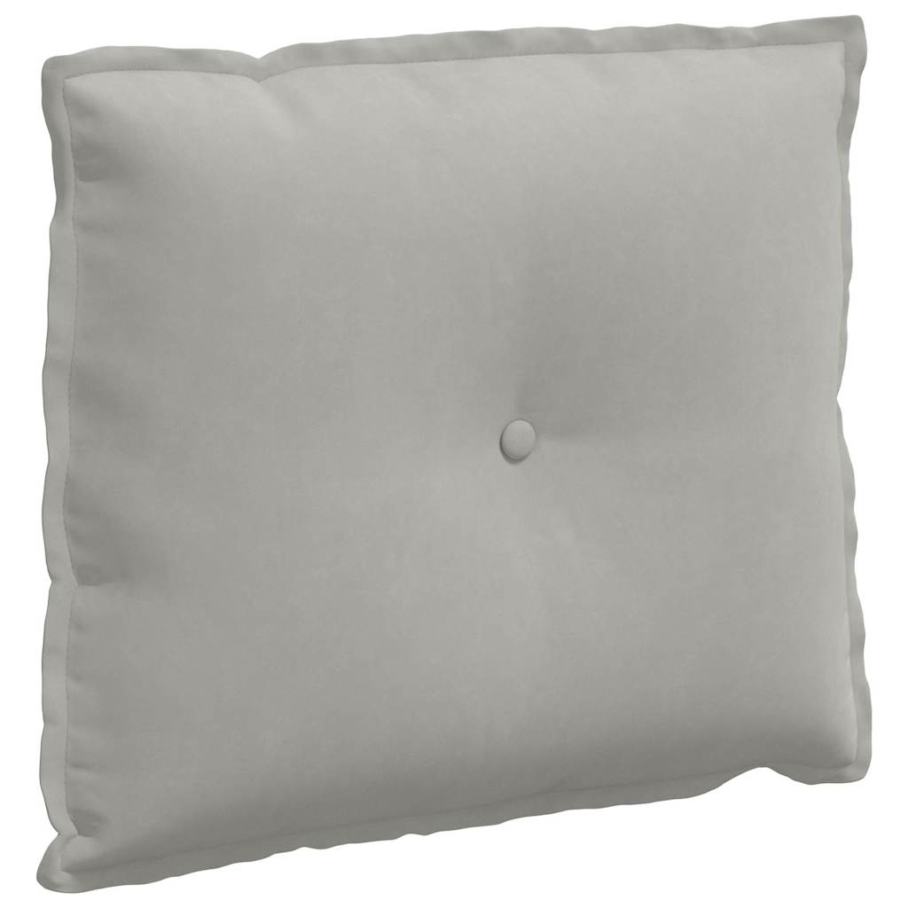 Vidaxx coussin de dossier gris clair 60 x 50 cm tissu microfibre
