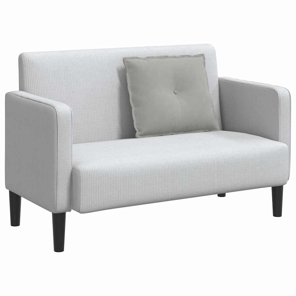 Vidaxx coussin de dossier gris clair 60 x 50 cm tissu microfibre