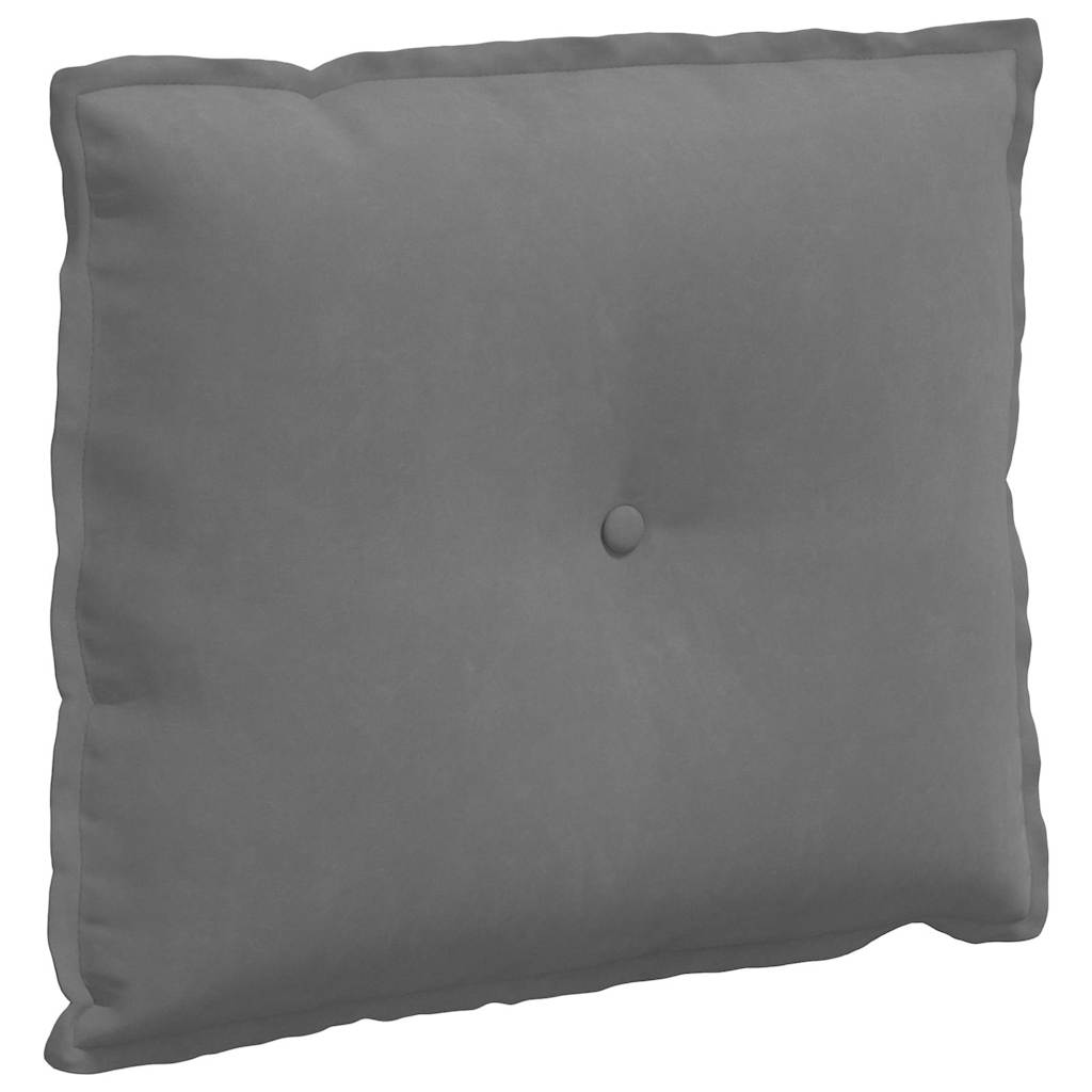 Vidaxx coussin de dossier gris foncé 60 x 50 cm tissu microfibre