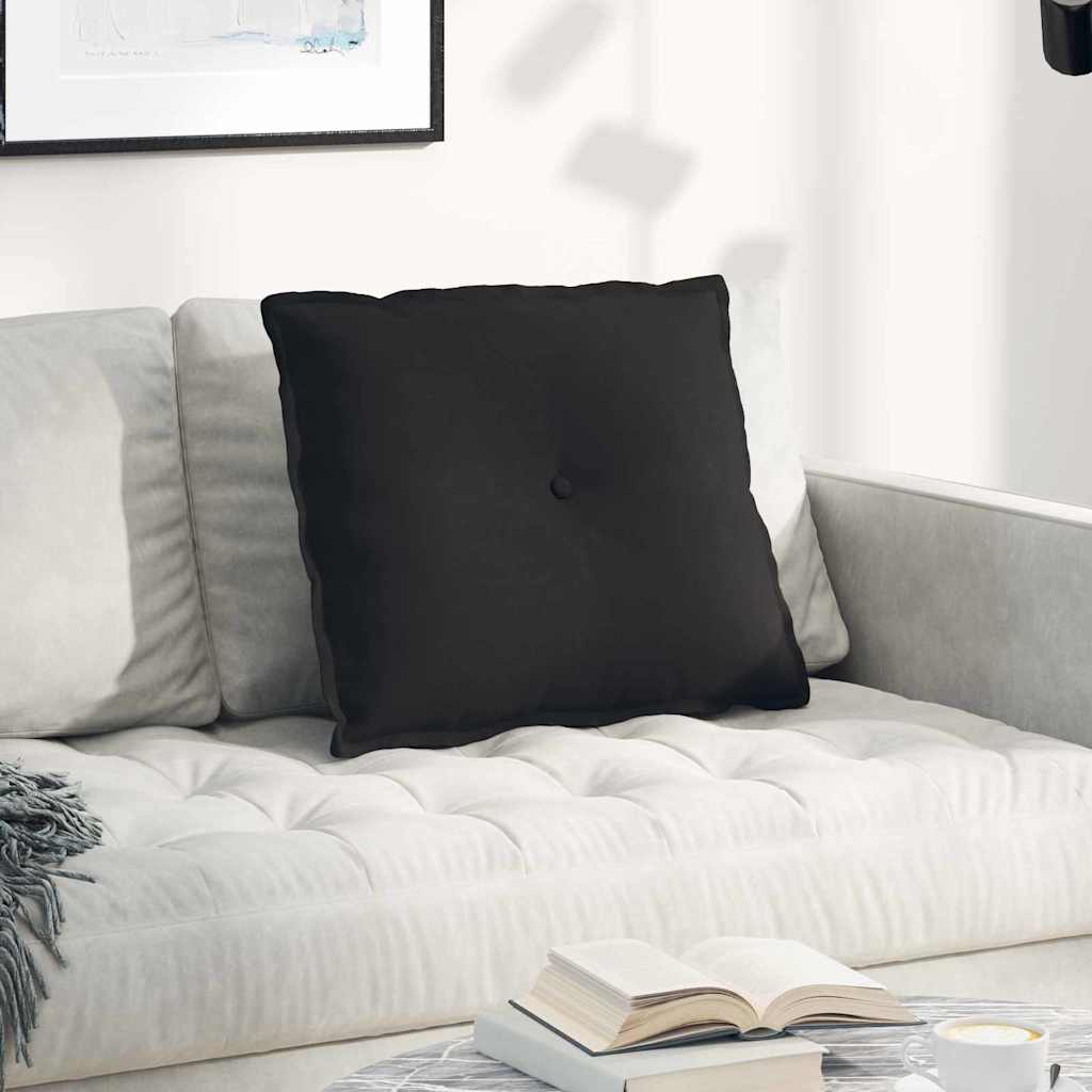 Vidaxx coussin de dossier noir 60 x 50 cm tissu microfibre