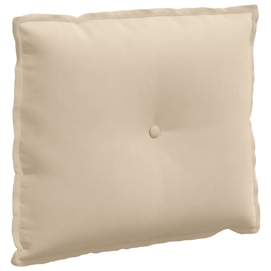 Vidaxx coussin de dossier crème 60 x 50 cm tissu microfibre