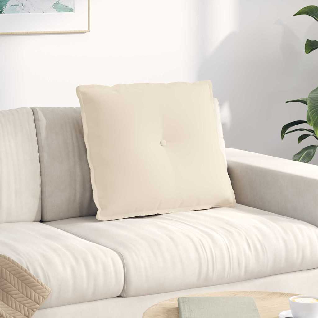Vidaxx coussin de dossier beige 60 x 50 cm tissu microfibre