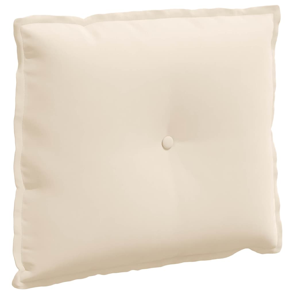 Vidaxx coussin de dossier beige 60 x 50 cm tissu microfibre