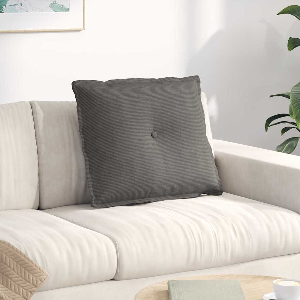 Vidaxx coussin de dossier gris clair 60 x 50 cm tissu corde
