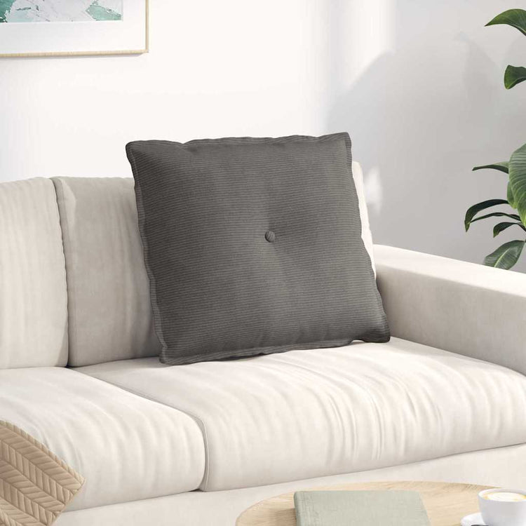 Vidaxx coussin de dossier gris clair 60 x 50 cm tissu corde