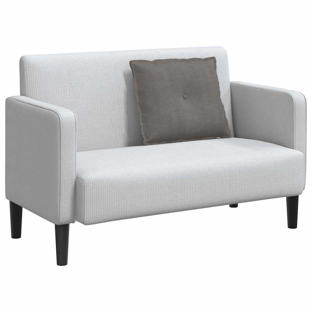 Vidaxx coussin de dossier gris clair 60 x 50 cm tissu corde