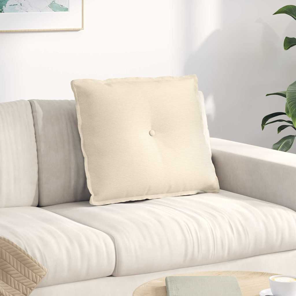 Vidaxx coussin de dossier crème 60 x 50 cm tissu corde