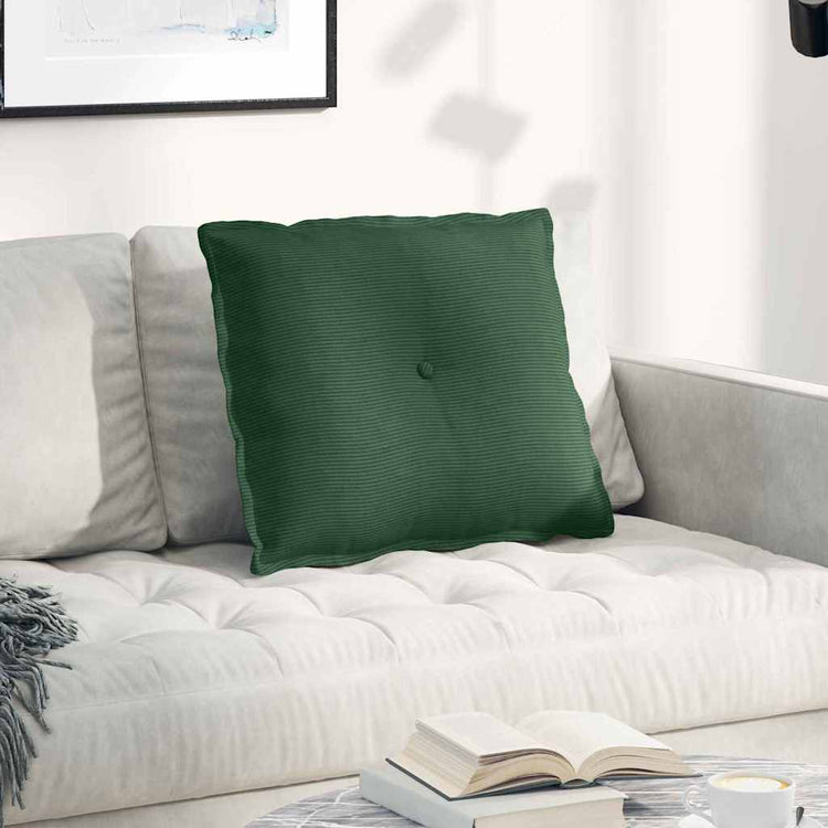 Vidaxx coussin de dossier vert jungle 60 x 50 cm tissu corde