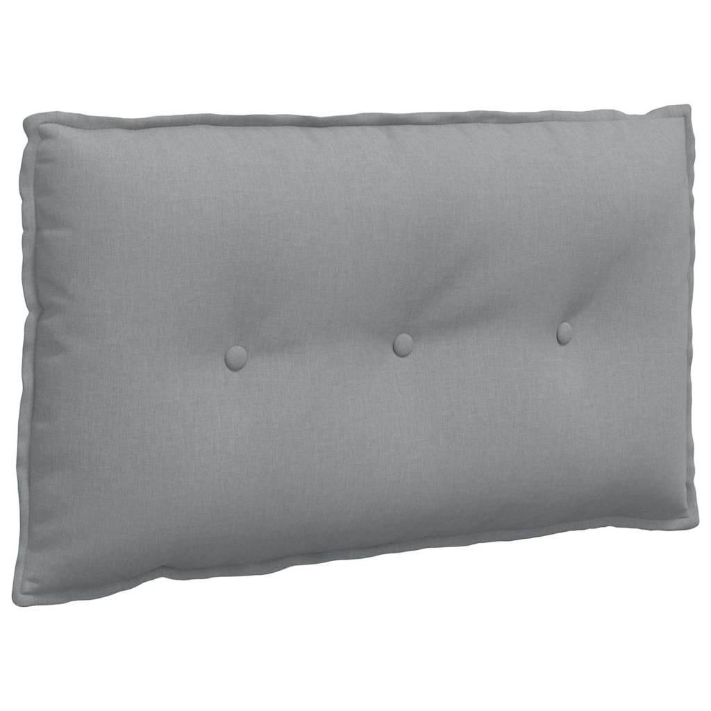 Vidaxx coussin de dossier gris clair 80 x 19 x 50 cm tissu