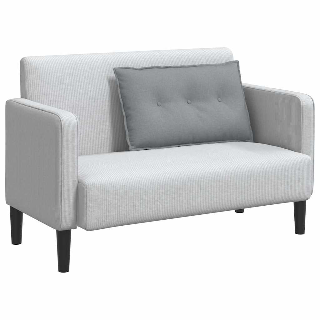 Vidaxx coussin de dossier gris clair 80 x 19 x 50 cm tissu