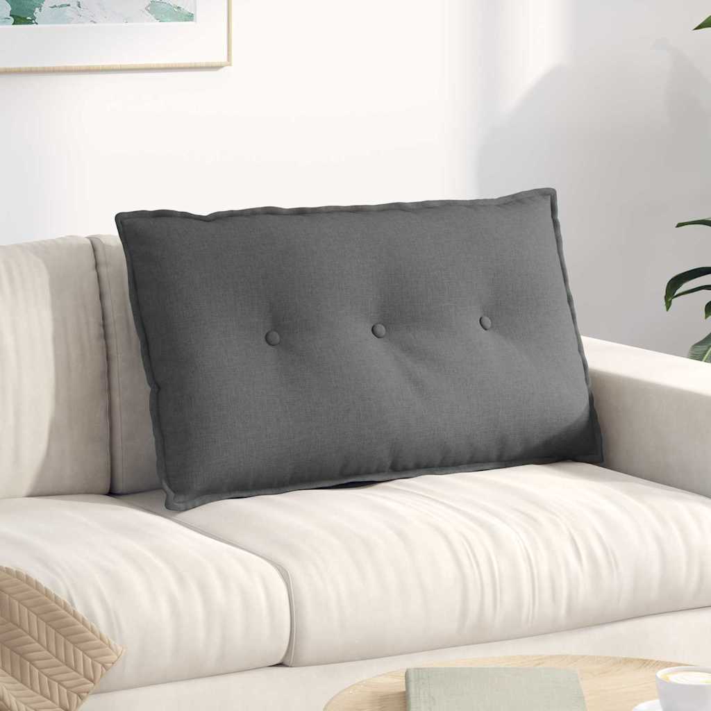 Vidaxx coussin de dossier gris foncé 80 x 19 x 50 cm tissu