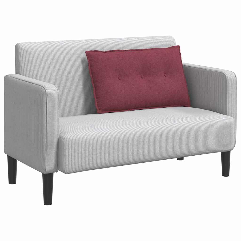 Vidaxx coussin de dossier rouge vin 80 x 19 x 50 cm tissu