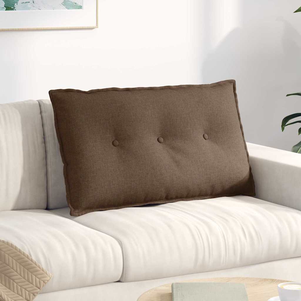Vidaxx coussin de dossier marron 80 x 19 x 50 cm tissu
