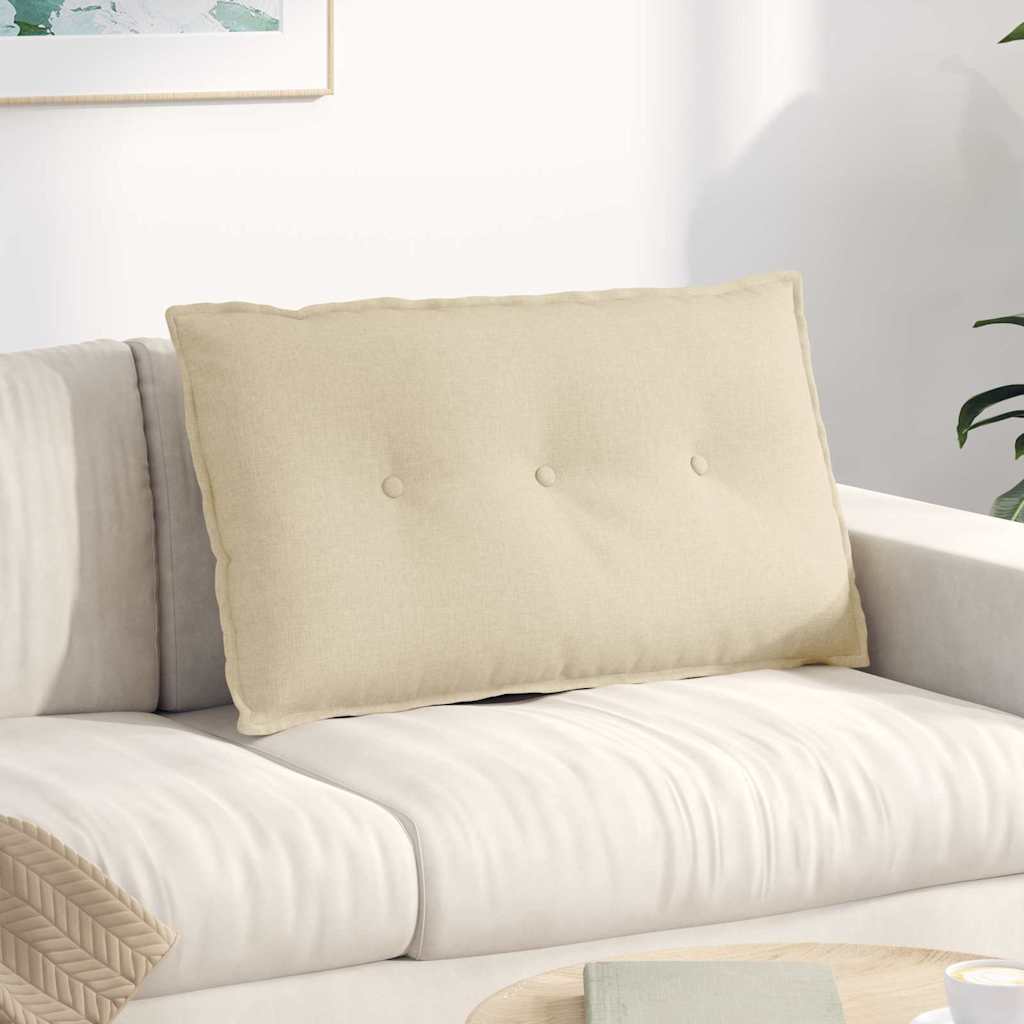 Vidaxx coussin de dossier crème 80 x 19 x 50 cm tissu