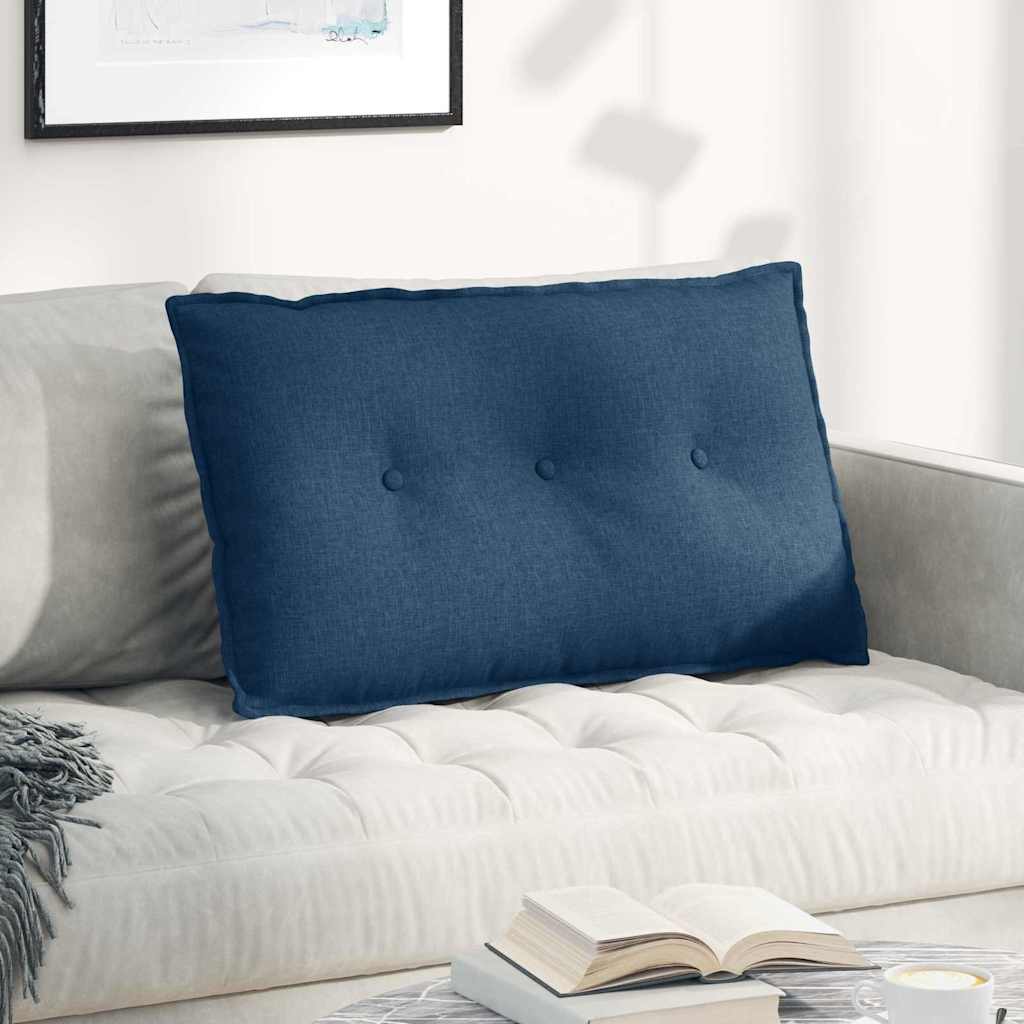 Vidaxx coussin de dossier bleu 80 x 19 x 50 cm tissu