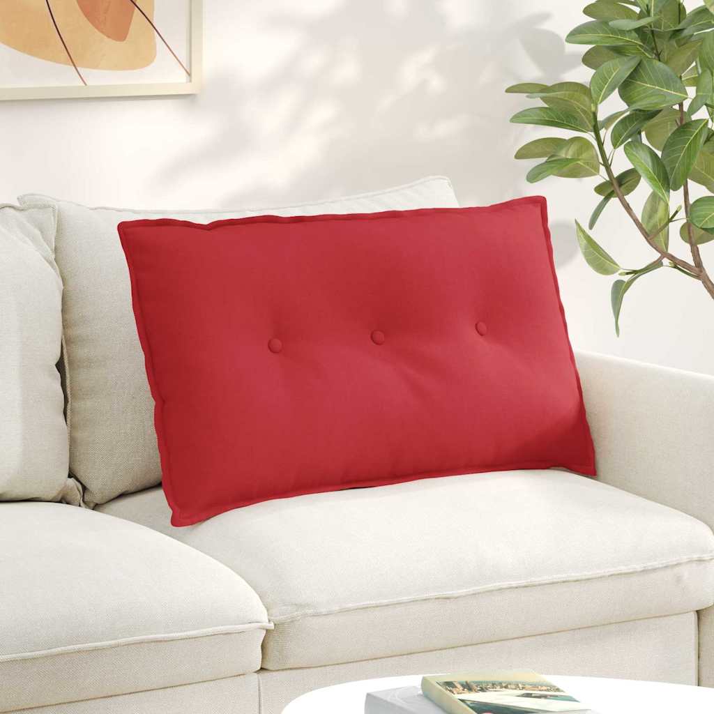 Vidaxx coussin de dossier rouge 80 x 19 x 50 cm tissu