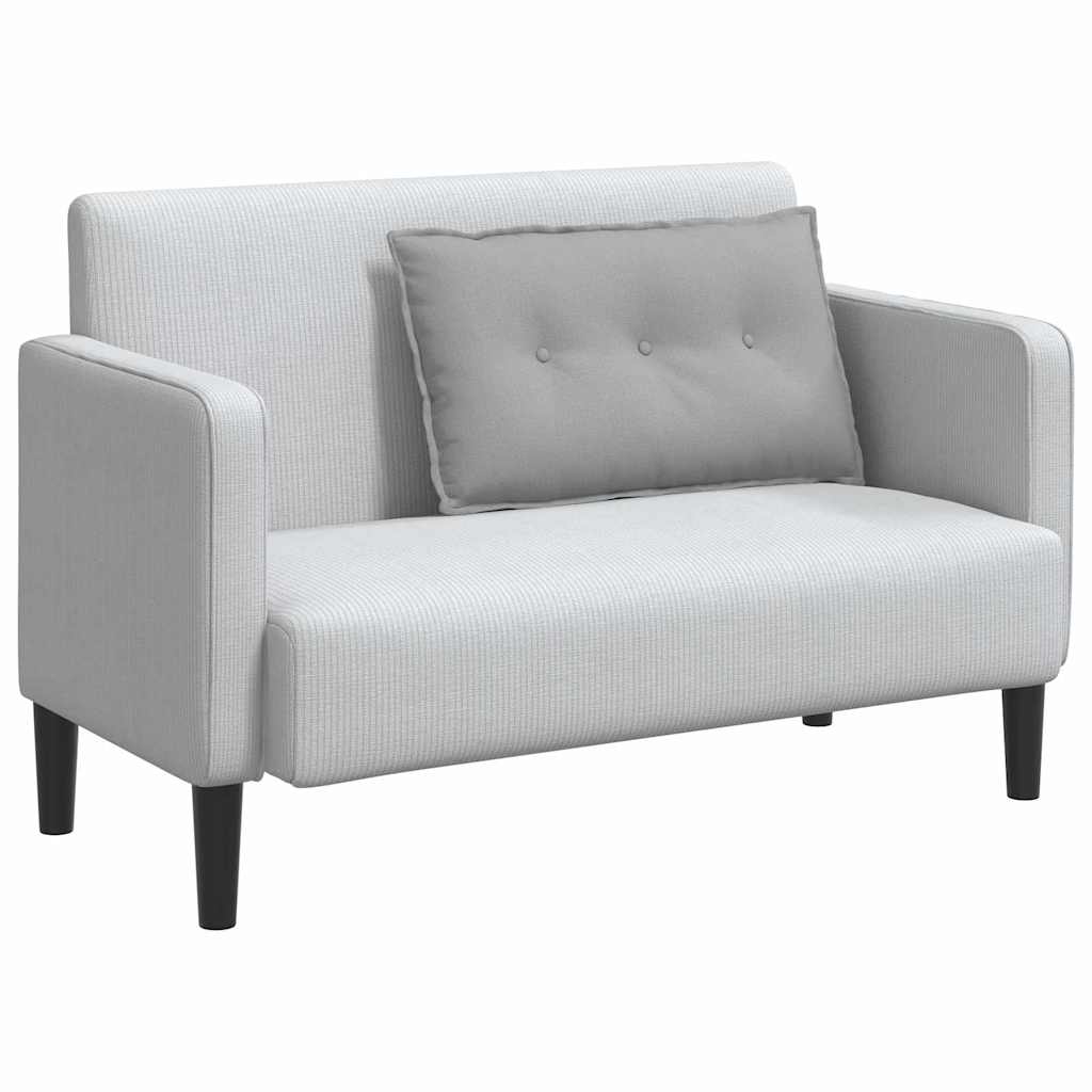 Vidaxx coussin de dossier gris nuage 80 x 19 x 50 cm tissu