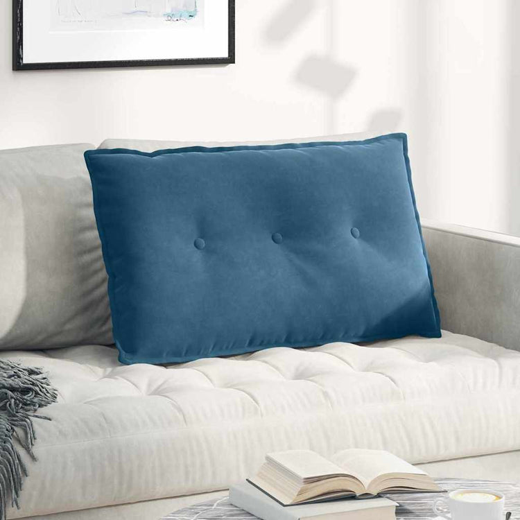 Vidaxx coussin de dossier bleu 80 x 50 cm tissu corde