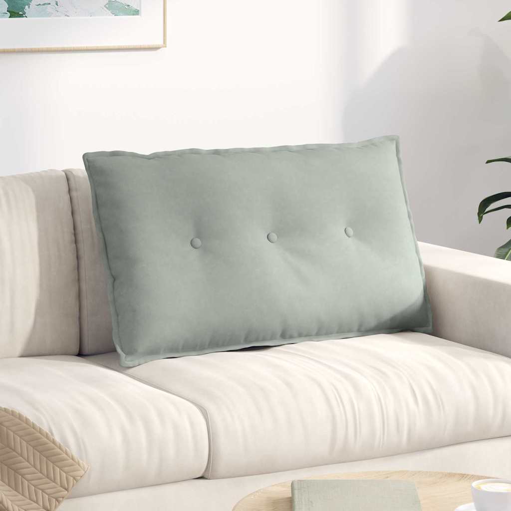 Vidaxx coussin de dossier gris clair 80 x 50 cm tissu corde