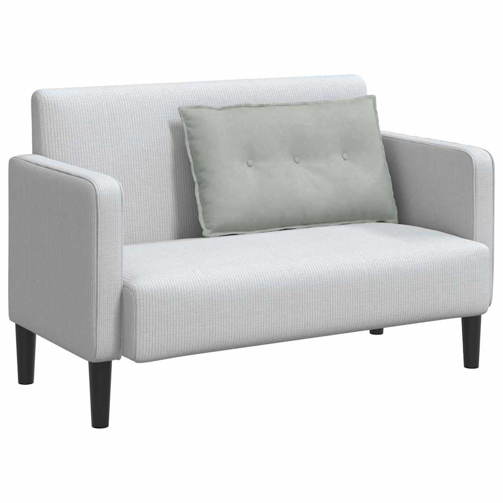 Vidaxx coussin de dossier gris clair 80 x 50 cm tissu corde