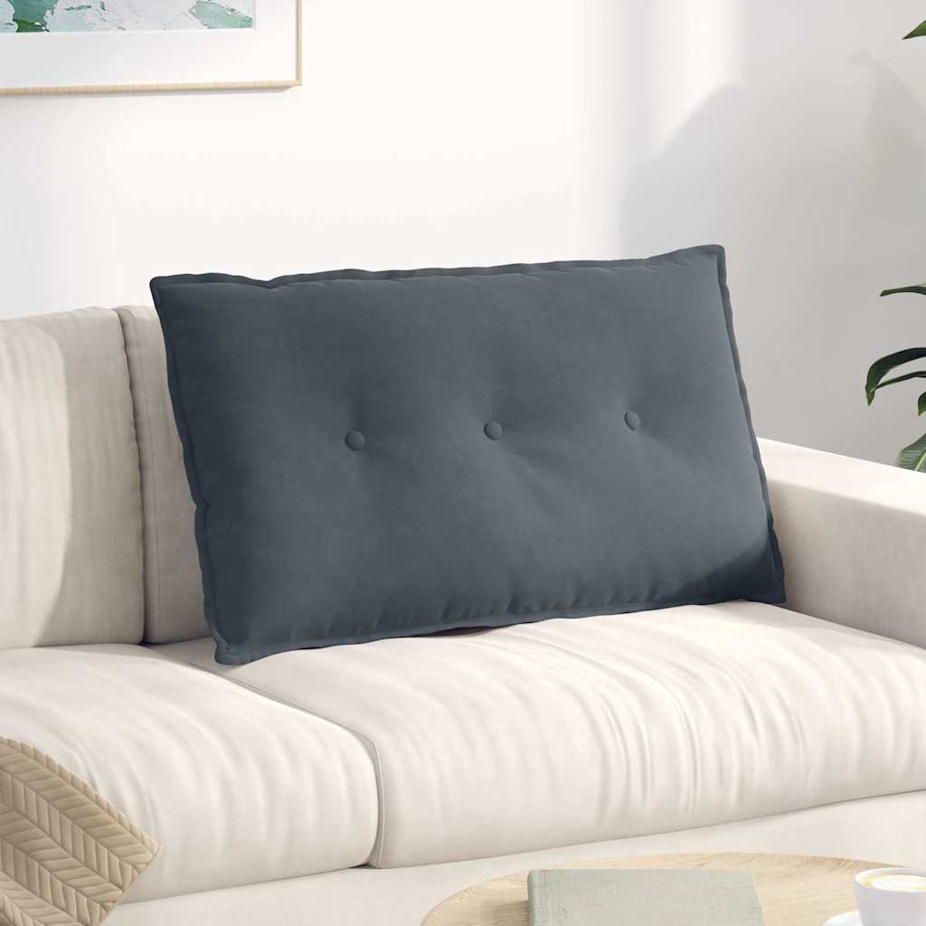 Vidaxx coussin de dossier gris foncé 80 x 50 cm tissu corde