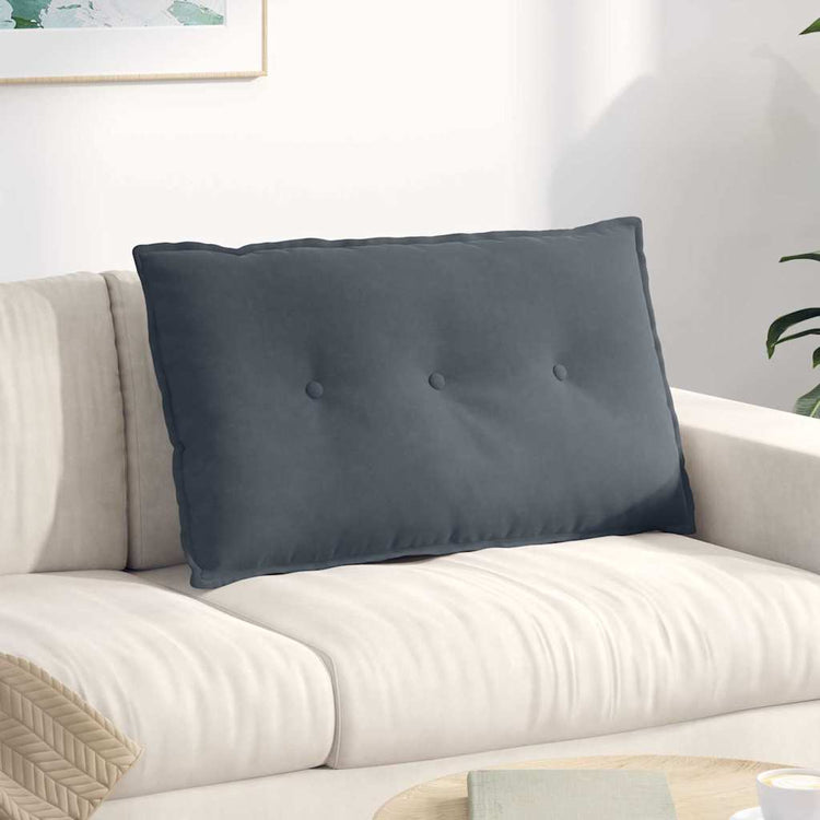 Vidaxx coussin de dossier gris foncé 80 x 50 cm tissu corde
