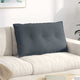 Vidaxx coussin de dossier gris foncé 80 x 50 cm tissu corde