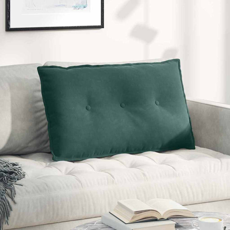 Vidaxx coussin de dossier vert foncé 80 x 50 cm tissu corde
