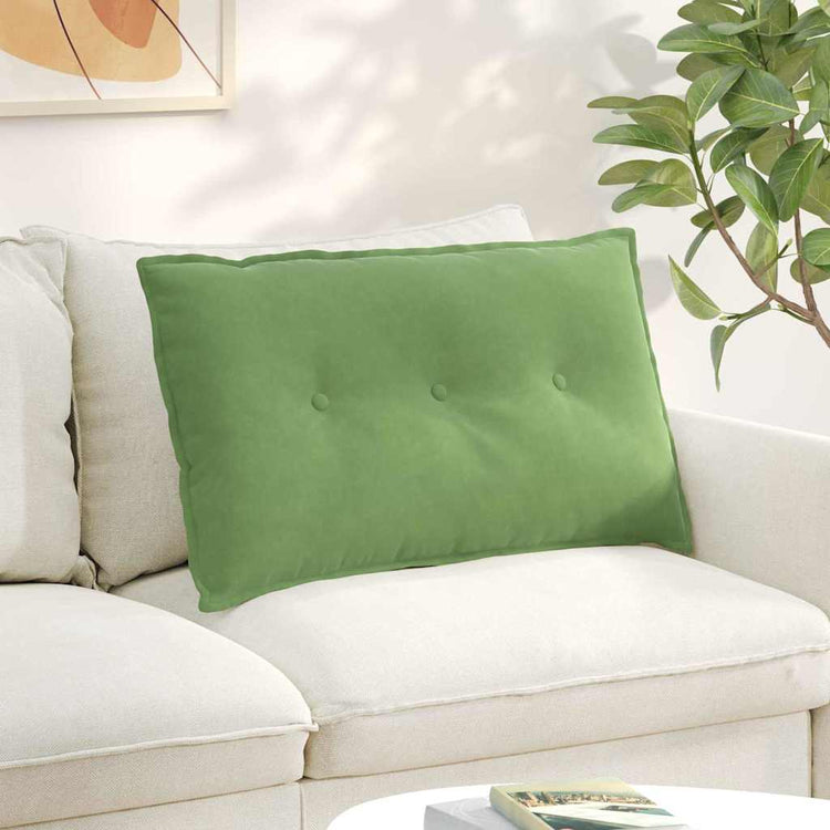 Vidaxx coussin de dossier vert clair 80 x 50 cm tissu corde