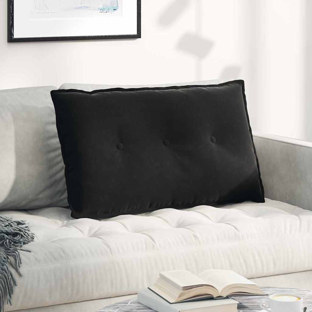 Vidaxx coussin de dossier noir 80 x 50 cm tissu corde