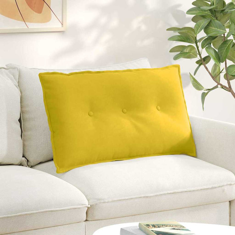 Vidaxx coussin de dossier jaune 80 x 50 cm tissu corde