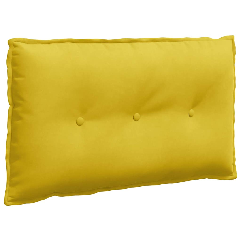 Vidaxx coussin de dossier jaune 80 x 50 cm tissu corde