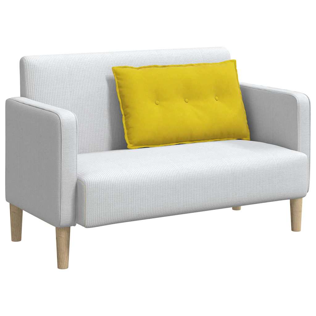 Vidaxx coussin de dossier jaune 80 x 50 cm tissu corde