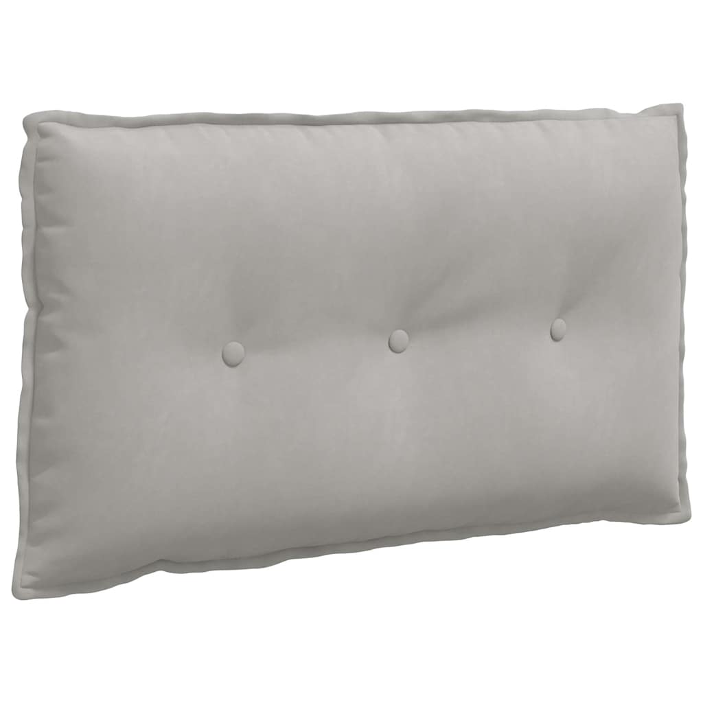 Vidaxx coussin de dossier gris clair 80 x 50 cm tissu microfibre