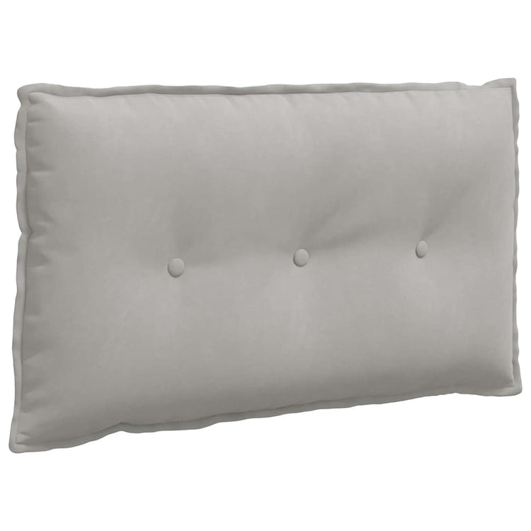 Vidaxx coussin de dossier gris clair 80 x 50 cm tissu microfibre