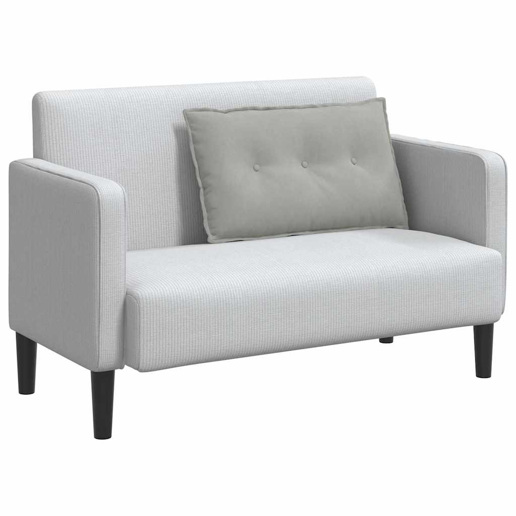 Vidaxx coussin de dossier gris clair 80 x 50 cm tissu microfibre