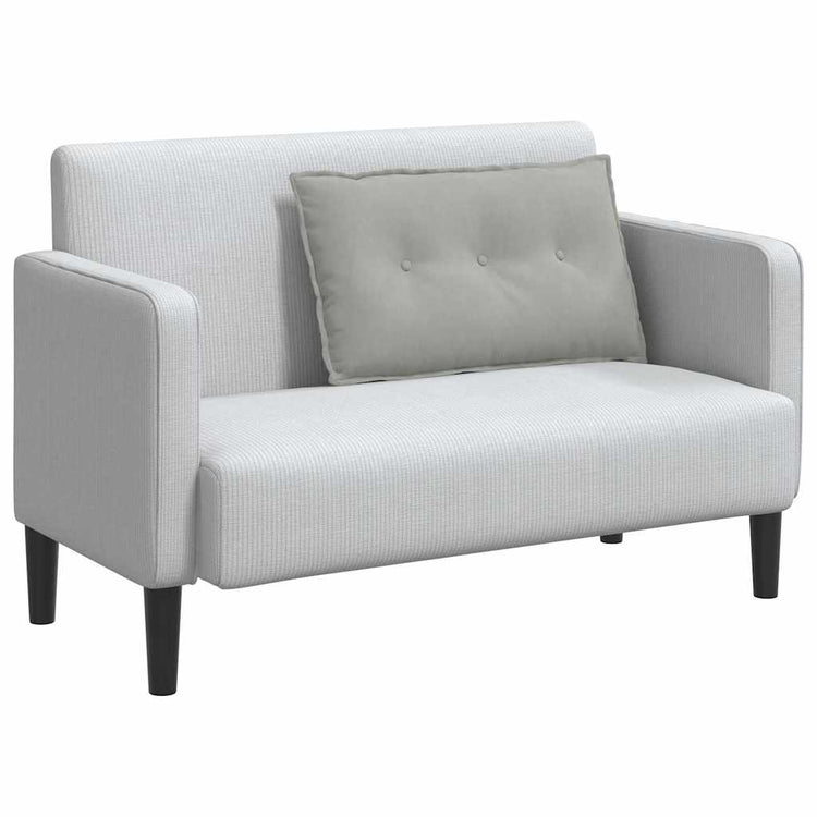 Vidaxx coussin de dossier gris clair 80 x 50 cm tissu microfibre