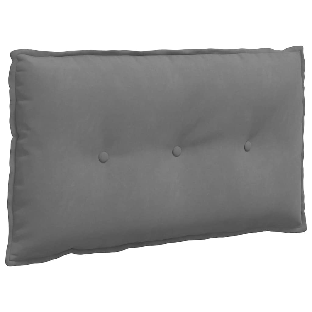 Vidaxx coussin de dossier gris foncé 80 x 50 cm tissu microfibre
