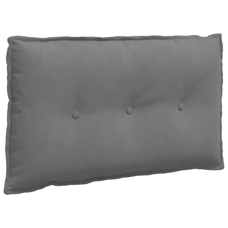Vidaxx coussin de dossier gris foncé 80 x 50 cm tissu microfibre