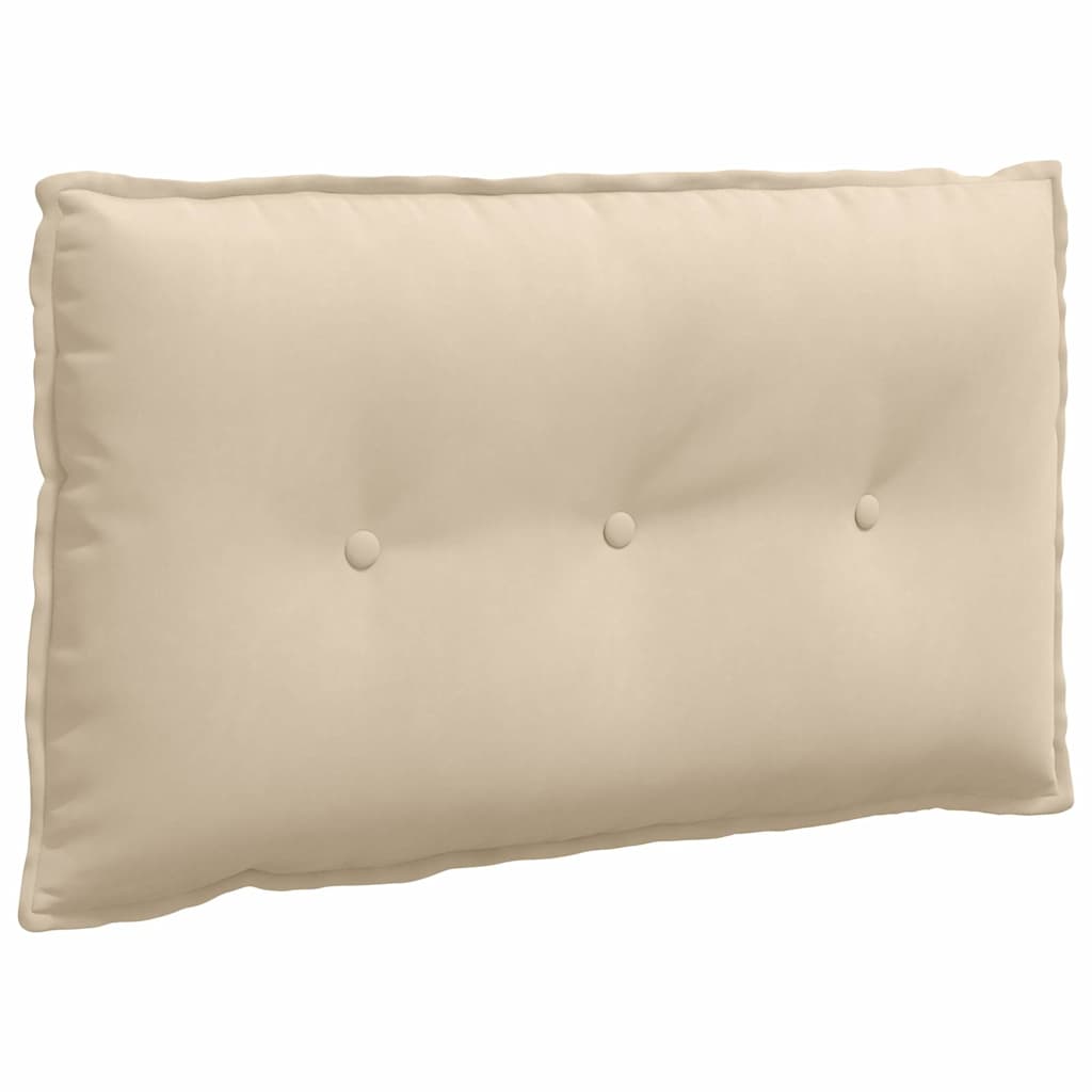 Vidaxx coussin de dossier crème 80 x 50 cm tissu microfibre