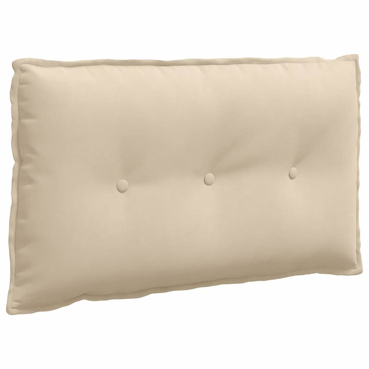 Vidaxx coussin de dossier crème 80 x 50 cm tissu microfibre