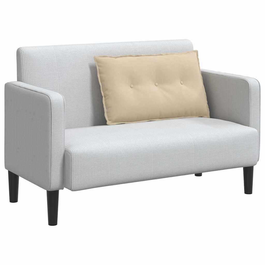 Vidaxx coussin de dossier crème 80 x 50 cm tissu microfibre