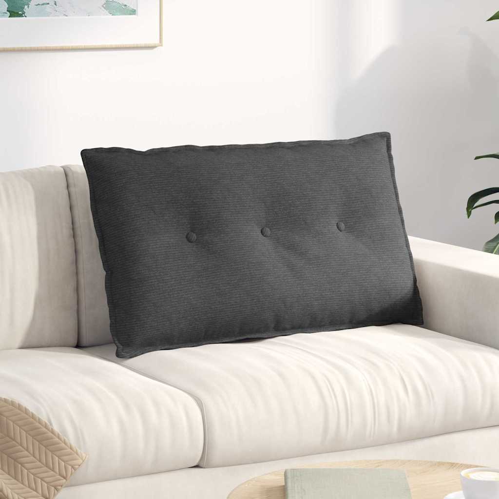 Vidaxx coussin de dossier gris foncé 80 x 50 cm tissu corde