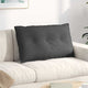 Vidaxx coussin de dossier gris foncé 80 x 50 cm tissu corde