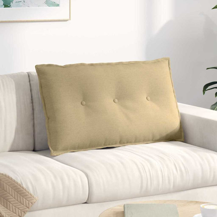 Vidaxx coussin de dossier gris vert 80 x 50 cm tissu corde