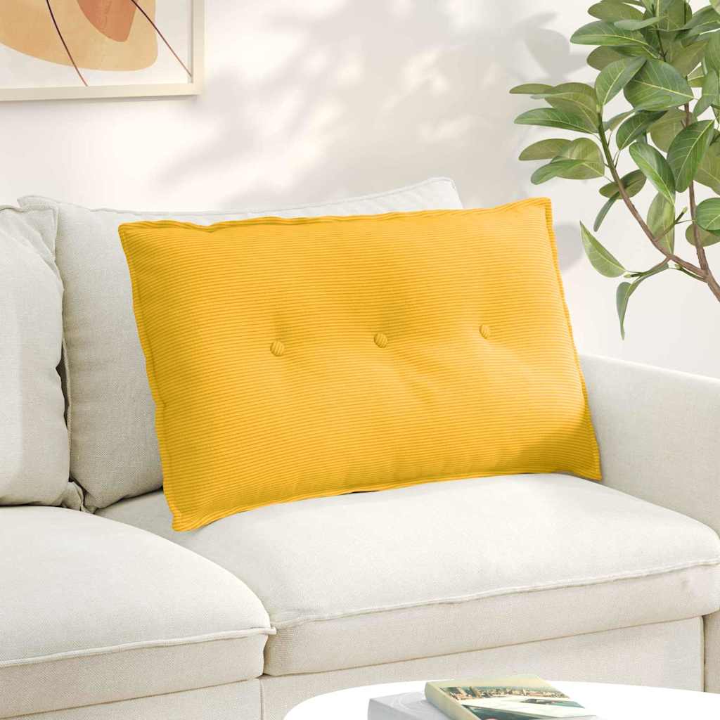 Vidaxx coussin de dossier jaune clair 80 x 50 cm tissu corde