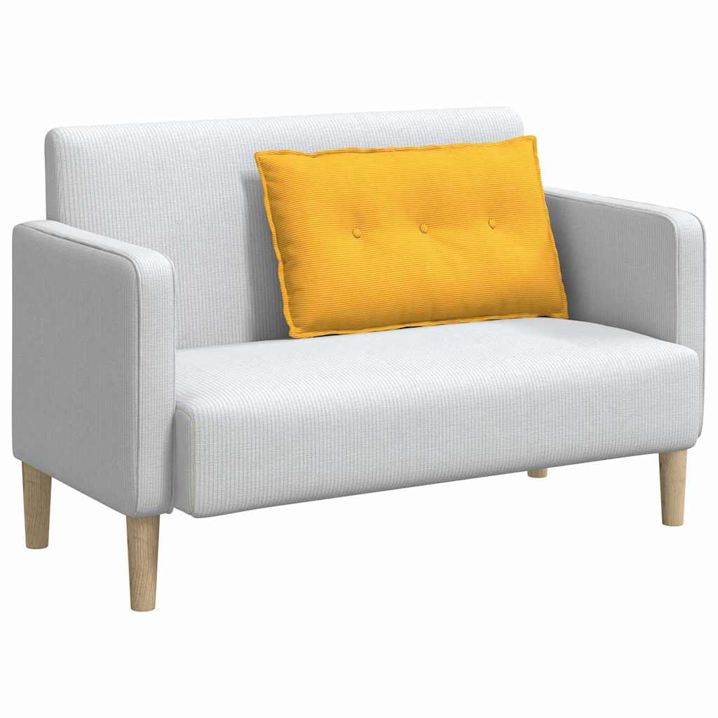 Vidaxx coussin de dossier jaune clair 80 x 50 cm tissu corde