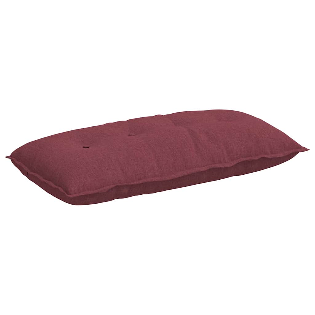 Vidaxx coussin de dossier rouge vin 100 x 19 x 50 cm tissu