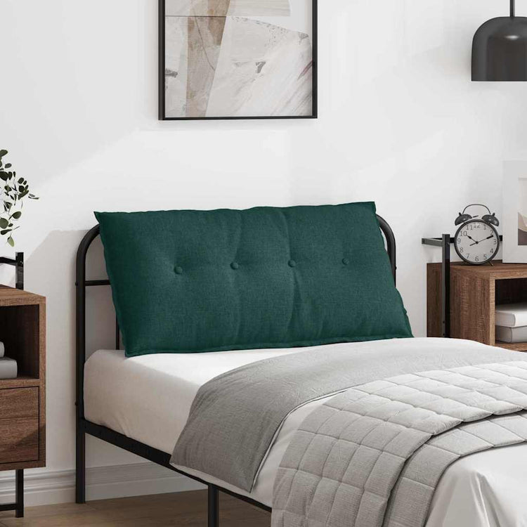 Vidaxx coussin de dossier vert foncé 100 x 19 x 50 cm tissu